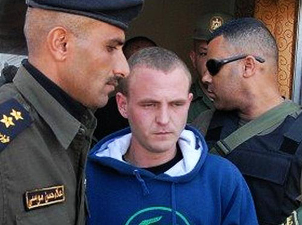 אנדריי בנרון עם כוחות הביטחון הפלסטיניים